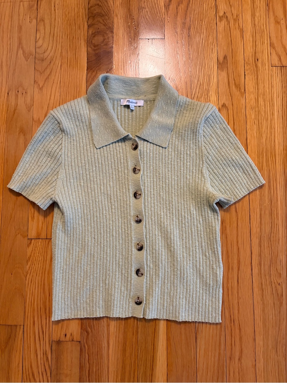 Green Madewell Button Up Sweater